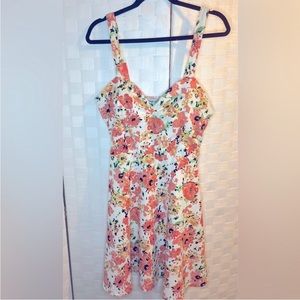 🌸 Almost Famous Floral Print Dress/Size XL